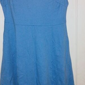 New York & Company Blue Sleeveless A-Line Dress